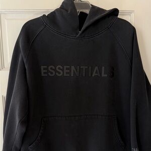 Essentials Men's Black Crewneck Sweater